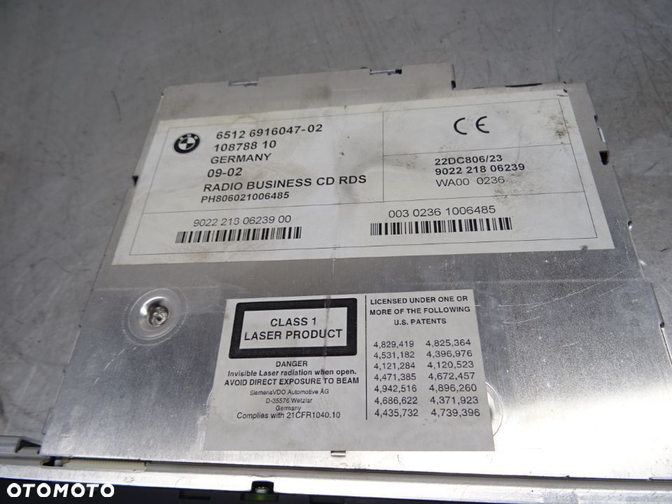 BMW E46 LIFT SEDAN 1.8B RADIO CD 6916047 - 6