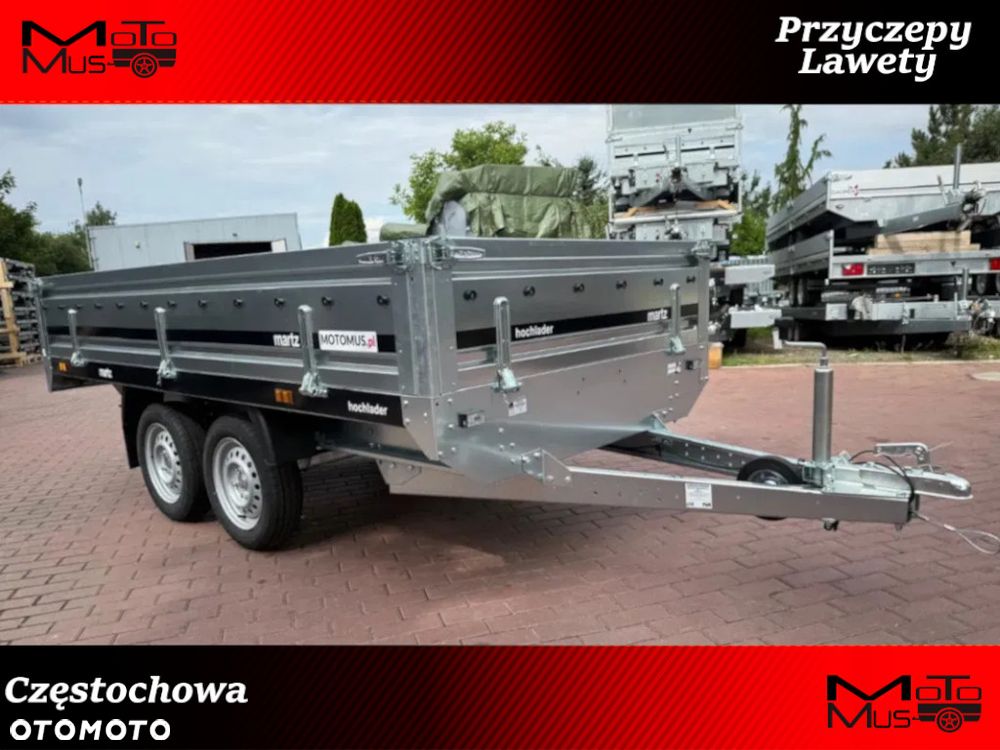 Martz Przyczepa Martz Hochlader 300/2 DMC 750 kg 300x150x40 2 osie mocna wszystkie burty otwierane - 1
