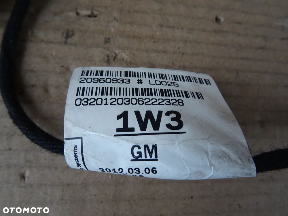 OPEL ZAFIRA C TOURER WIĄZKA ELEKTRYCZNA KLAPY BAGAŻNIKA KABLE PRZEWODY INSTALACJA - 3