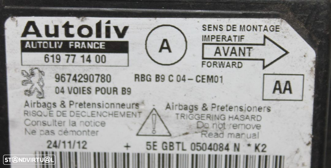 Centralina de Airbag Citroen Berlingo - 2