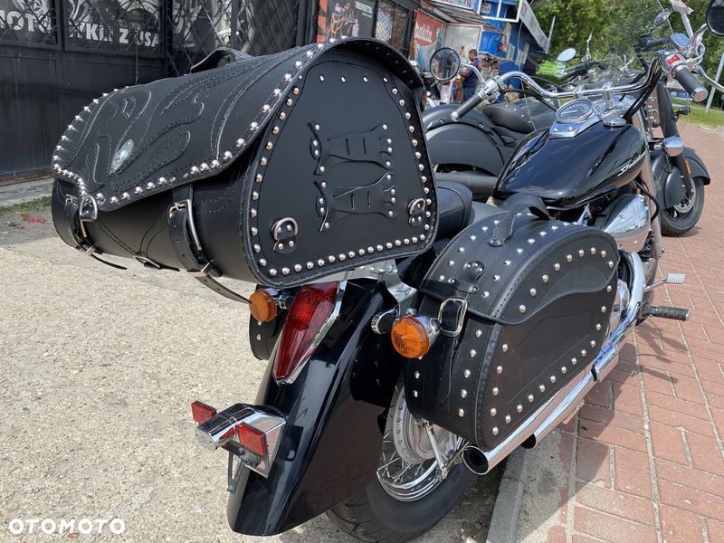 Kufer sakwy skórzane motocyklowe komplet - 4