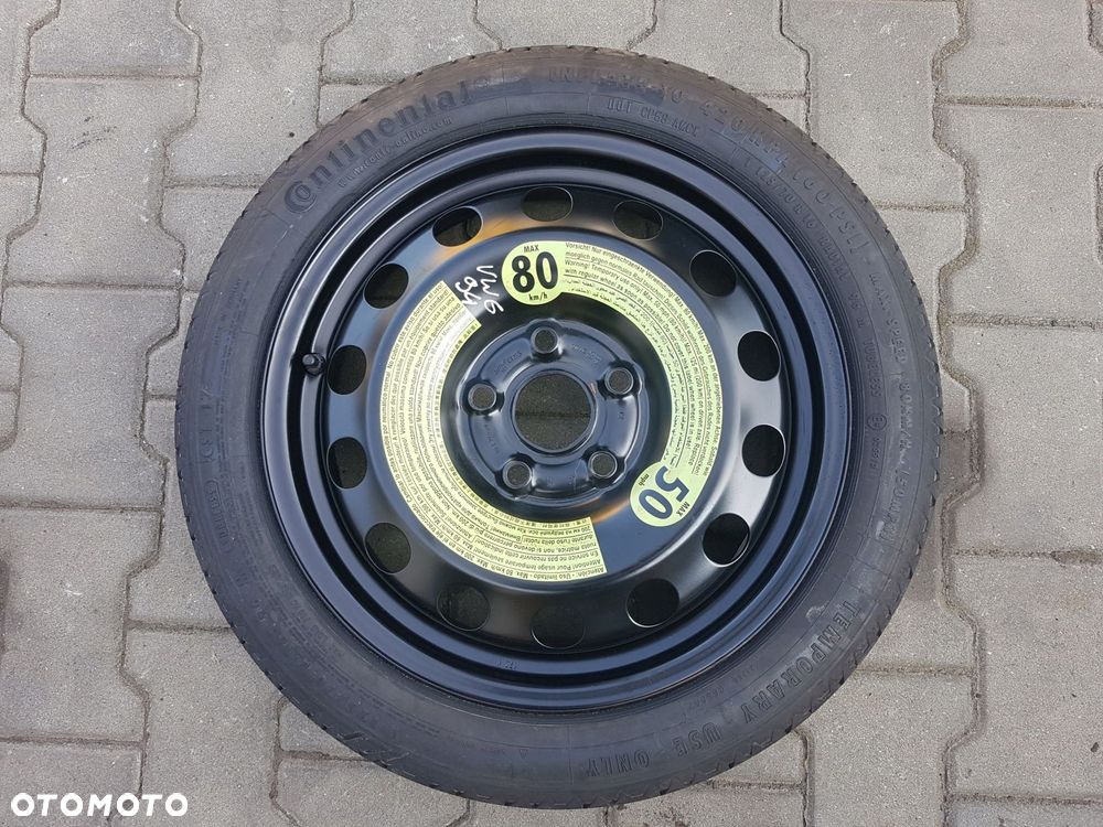 VW GOLF VI 6 V 5 EOS SEAT LEON II ALTEA AUDI A3 8P KOŁO DOJAZDOWE 16 5X112 - 1
