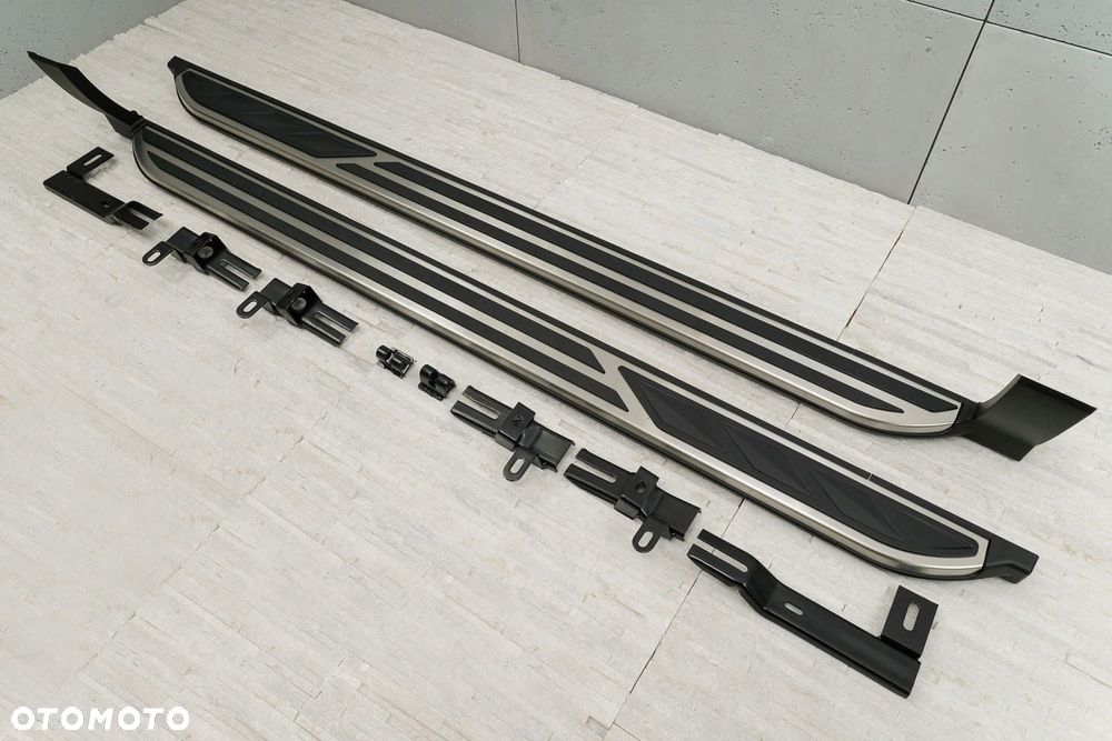 skoda karoq 2017+ stopnie boczne progi samochodowe + śruby - 8