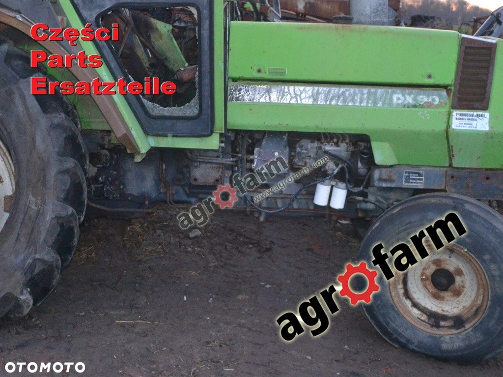 Deutz DX 90 części, skrzynia biegów, silnik, oś - 2