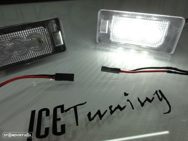 Suporte De Lâmpada De Matricula Com Led Branco Para Audi A1, A3, A4 B8, A5, A6, A7, Q3, Q5, Q7, TT, TTS, TTRS, Porsche Panamera 2010-, Seat Alhambra, Ibiza 6J SC/5-doors/ST 2008, Ateca, VW Sharan 7N, Touran GP2, Touareg 2, Tiguan, Polo, Golf 6, 7 Variant, Golf Plus, Jetta, Passat B6, B7, Skoda Fabia 5J, Superb 3T, Octavia (5E), Rapid  Yeti 5L. - 18