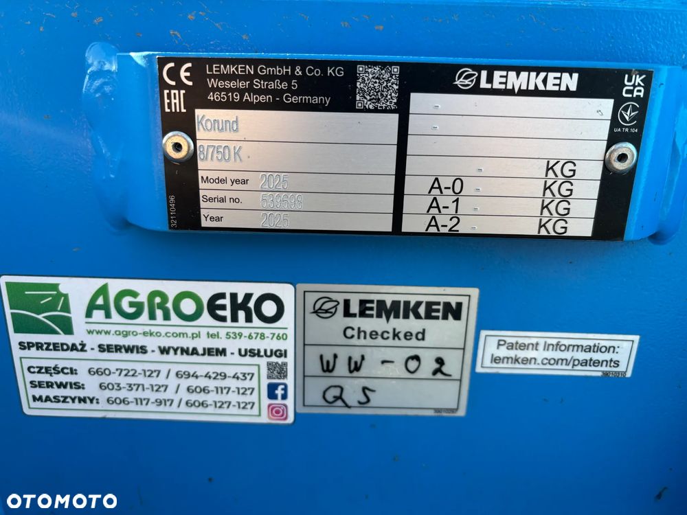 Lemken KORUND 8/750 K - 9