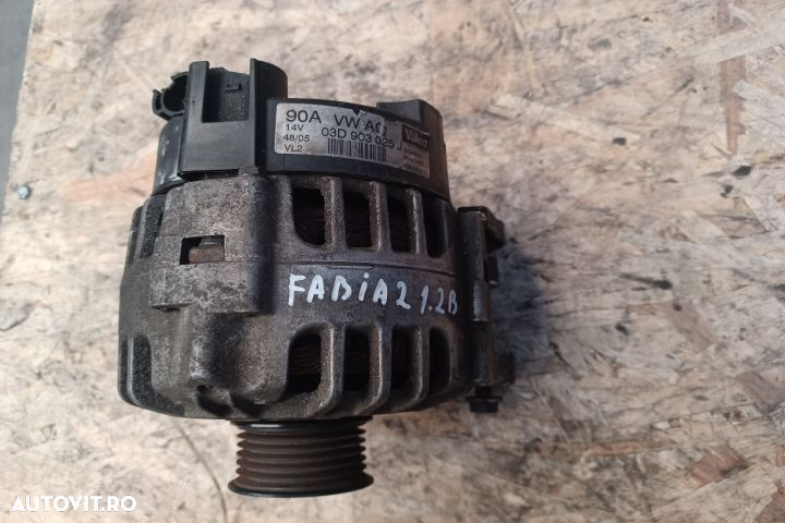 Alternator 03D903025J Skoda Fabia 5J  [din 2007 pana  2010] seria Hatchback 1.2 MT (70 hp) - 3