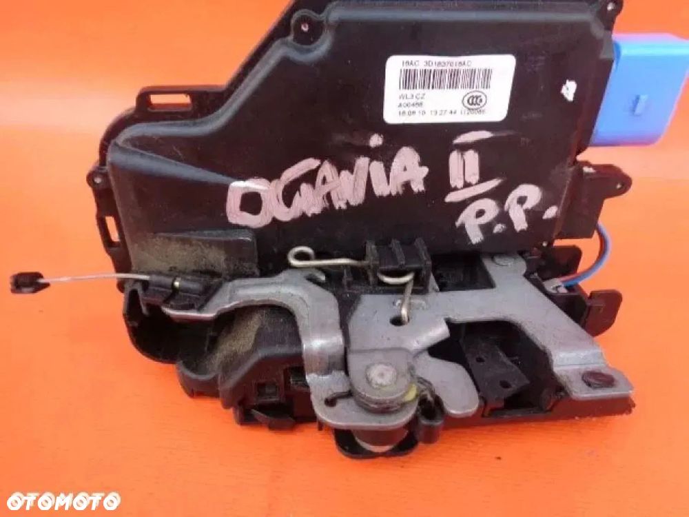 skoda octavia ii zamek drzwi przedni prawy przód 3d1837016ac europa 9pin - 5