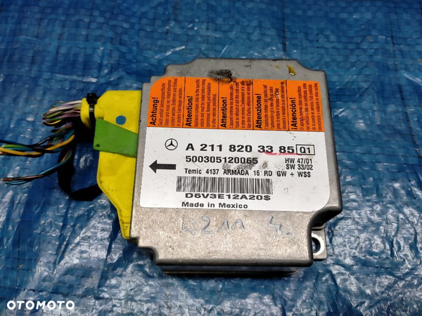 Mercedes W211 Moduł Sensor AirBag Poduszek A2118203385