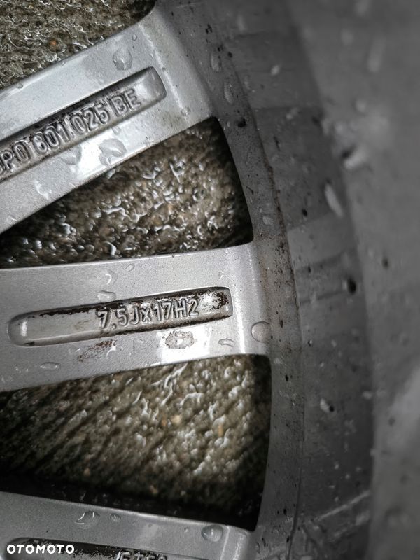 FELGA ALUMINIOWA AUDI A3 A4 A6 VW SKODA 7.5J R17 ET56 8P0601025BE Z*37* OK - 12