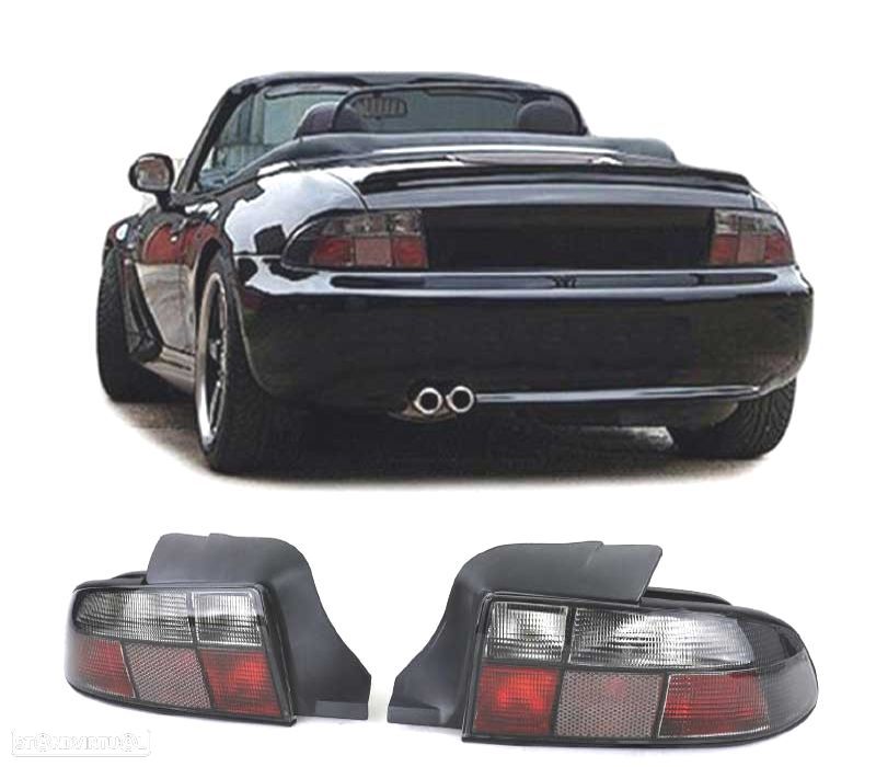 FAROLINS TRASEIRO BMW Z3 96-99 CROMADO ESCURECIDOS - 1