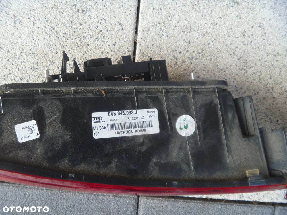 AUDI A3 SEDAN 8V5 LAMPA TYLNA LEWA PRAWA LED W KLAPĘ ORYGINAŁ IGŁA USA - 6