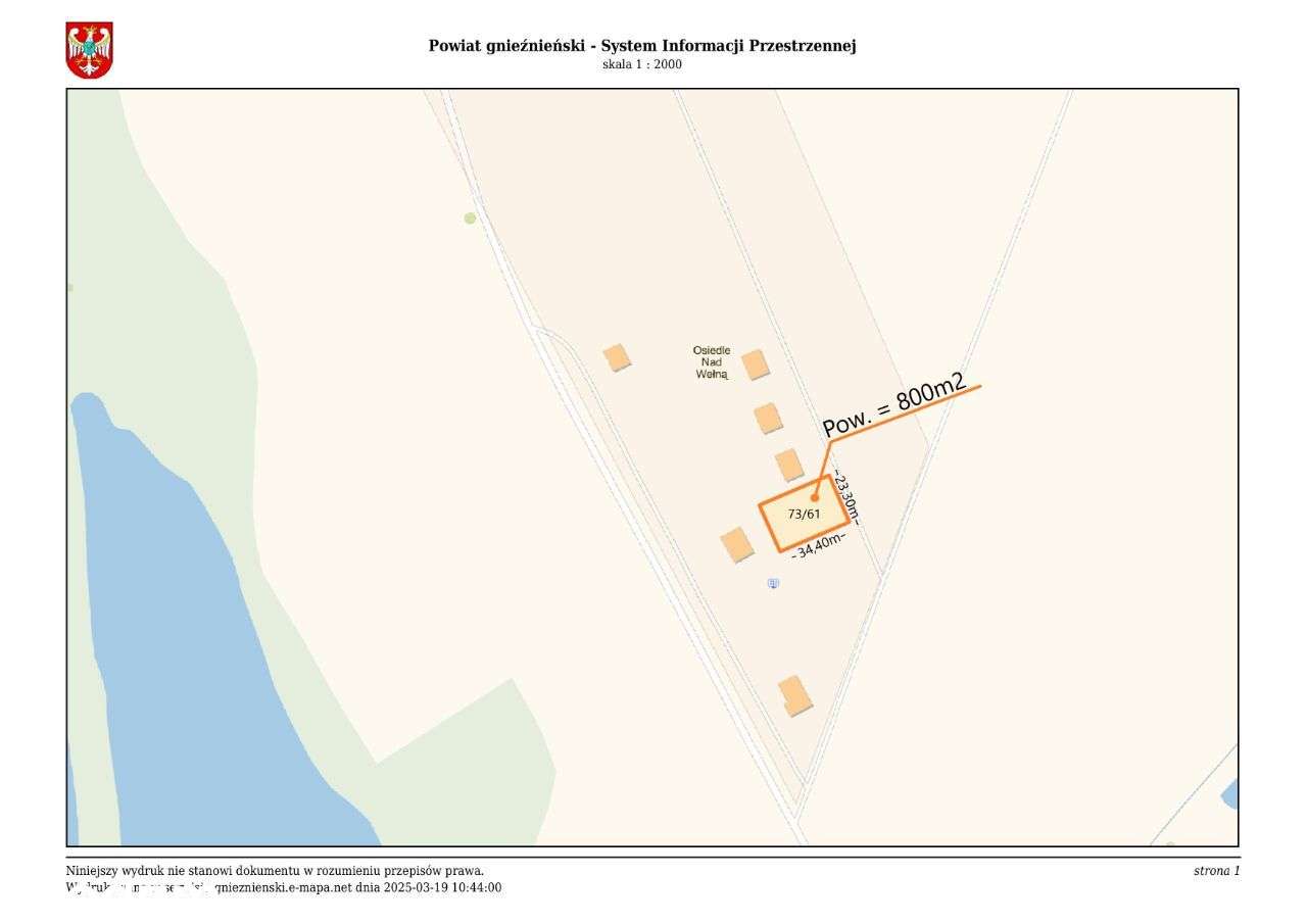 Działka budowlana nad rzeką Wełną pod Gnieznem - Pełny obrazek: 5/6