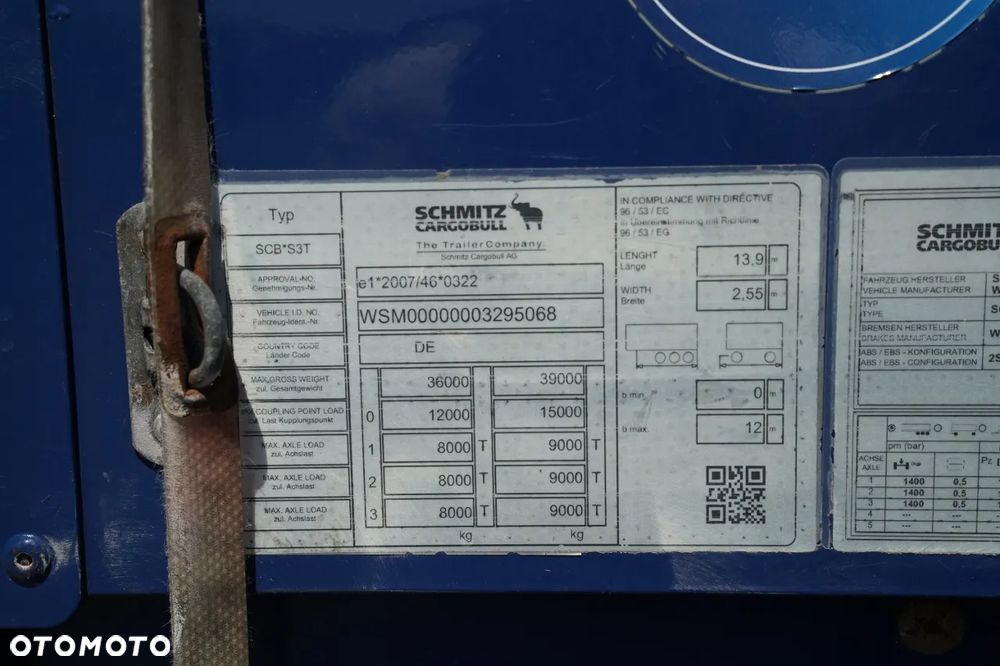 Schmitz Cargobull FIRANKA / STANDARD / OPONY 100 % - 31