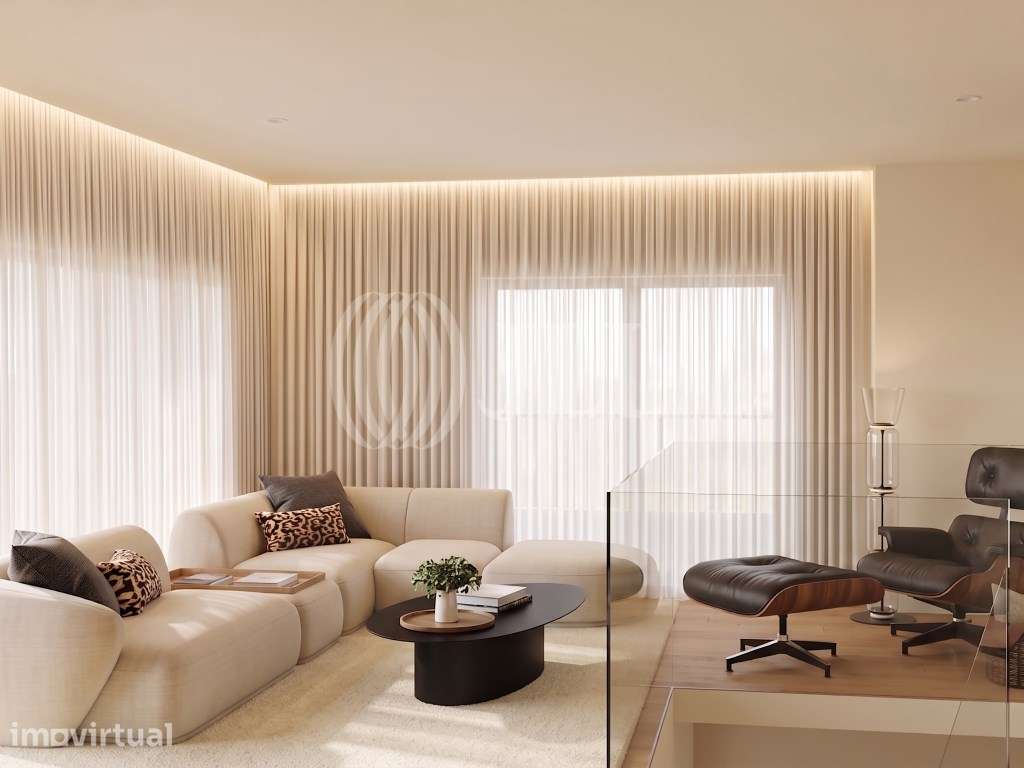 Apartamento T4 Duplex, novo, no condomínio Caxias Heights, em Oeiras - Grande imagem: 3/56