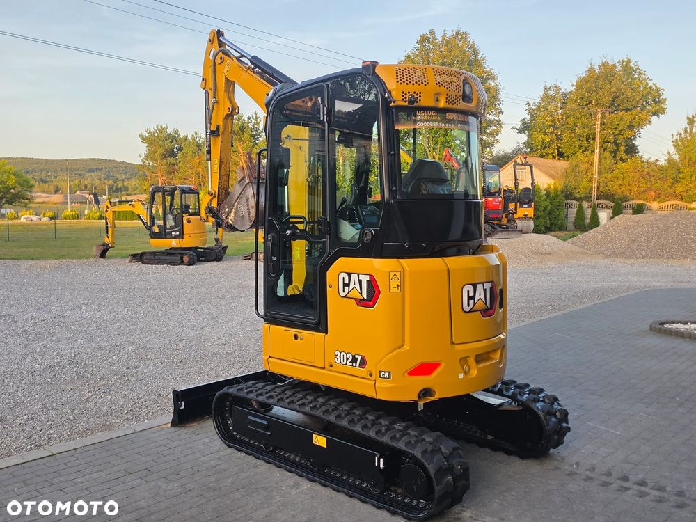 Caterpillar CAT 302.7 CR mini koparka szybkozłącze 3 łyżki piękna serwisowana 1 wł JCB sprowadzona w oryginale - 29