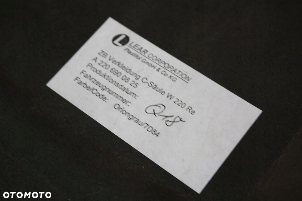 Osłony słupków C tył Mercedes w220 s-klasa szare - 4