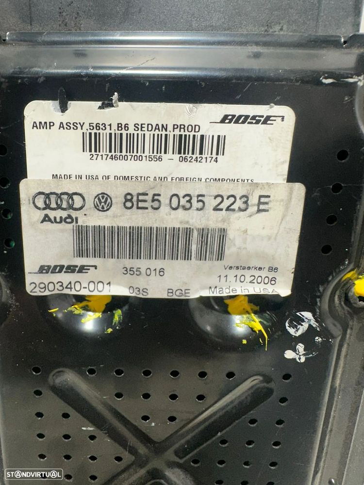 .Módulo Radio Eletronico Amplificador HI-FI Bose Original VAG Audi A4 B7 8E5035223E 2005 - 2008 - 8
