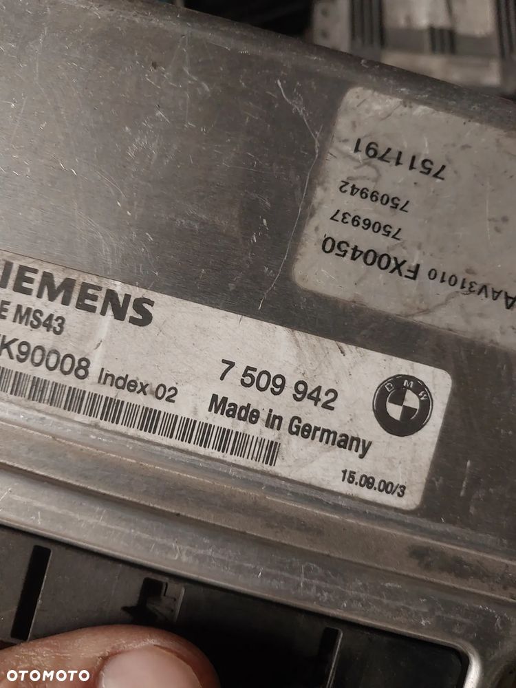 Sterownik silnika BMW MS43 2.2 2.5 3.0 DMEMS42  5WK90008 /  7509942 - 2