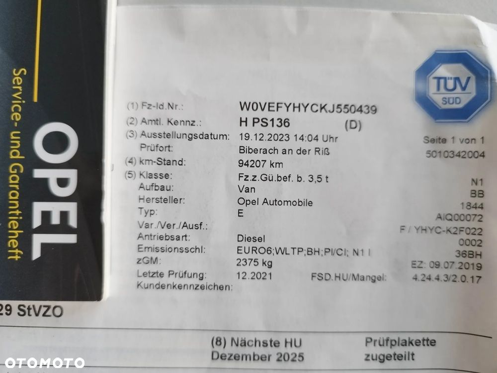 Opel COMBO MAXI 3 OSOBY - 27