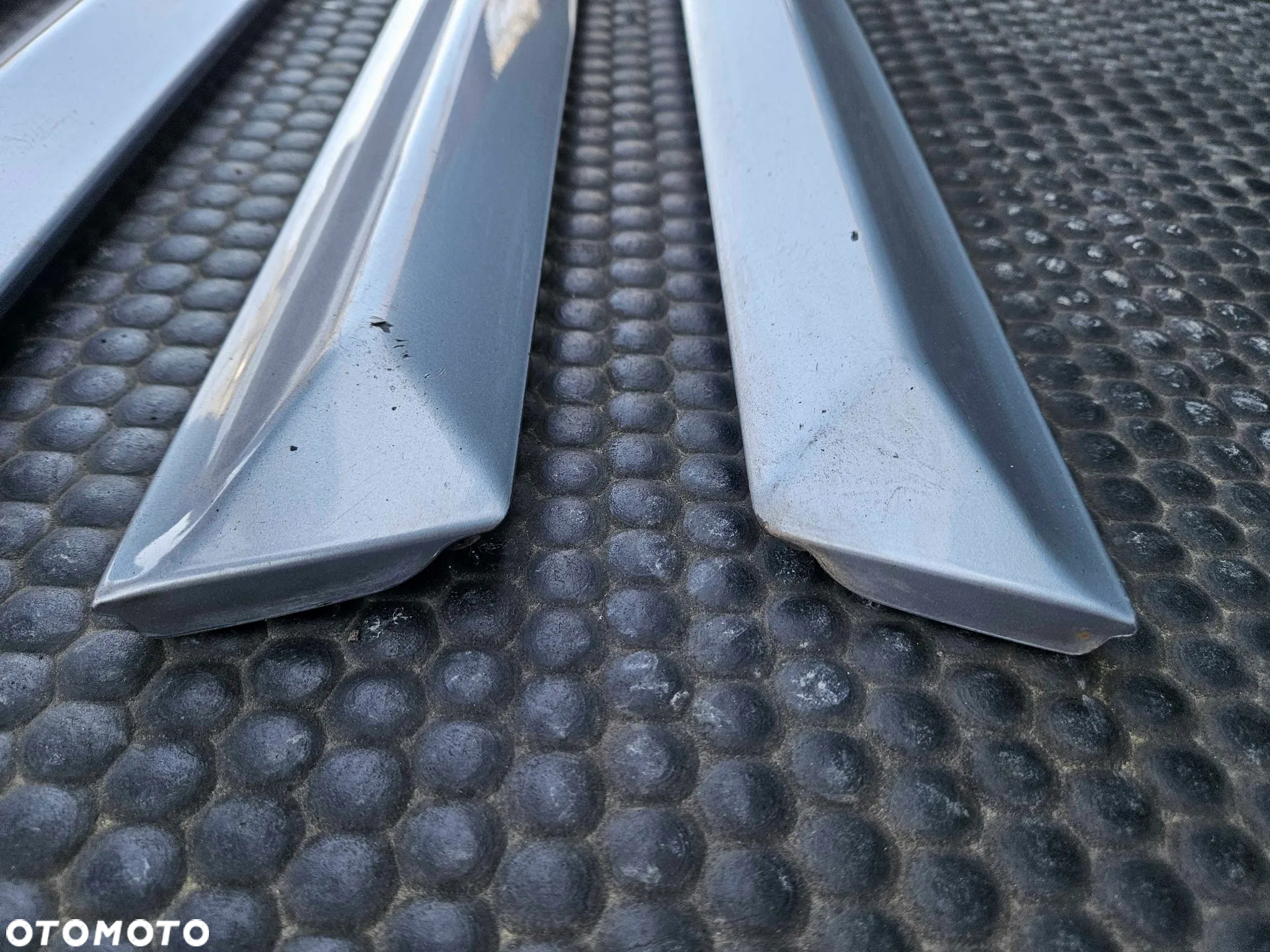 Listwa Listwy Drzwi S-Line Dolne Srebrne Komplet Audi A4 B6 B7 Oryginalne - 12