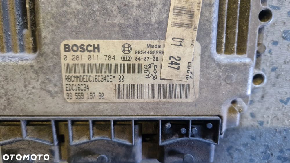 PEUGEOT 206 1.4 HDI STEROWNIK SILNIKA 0281011784 - 2