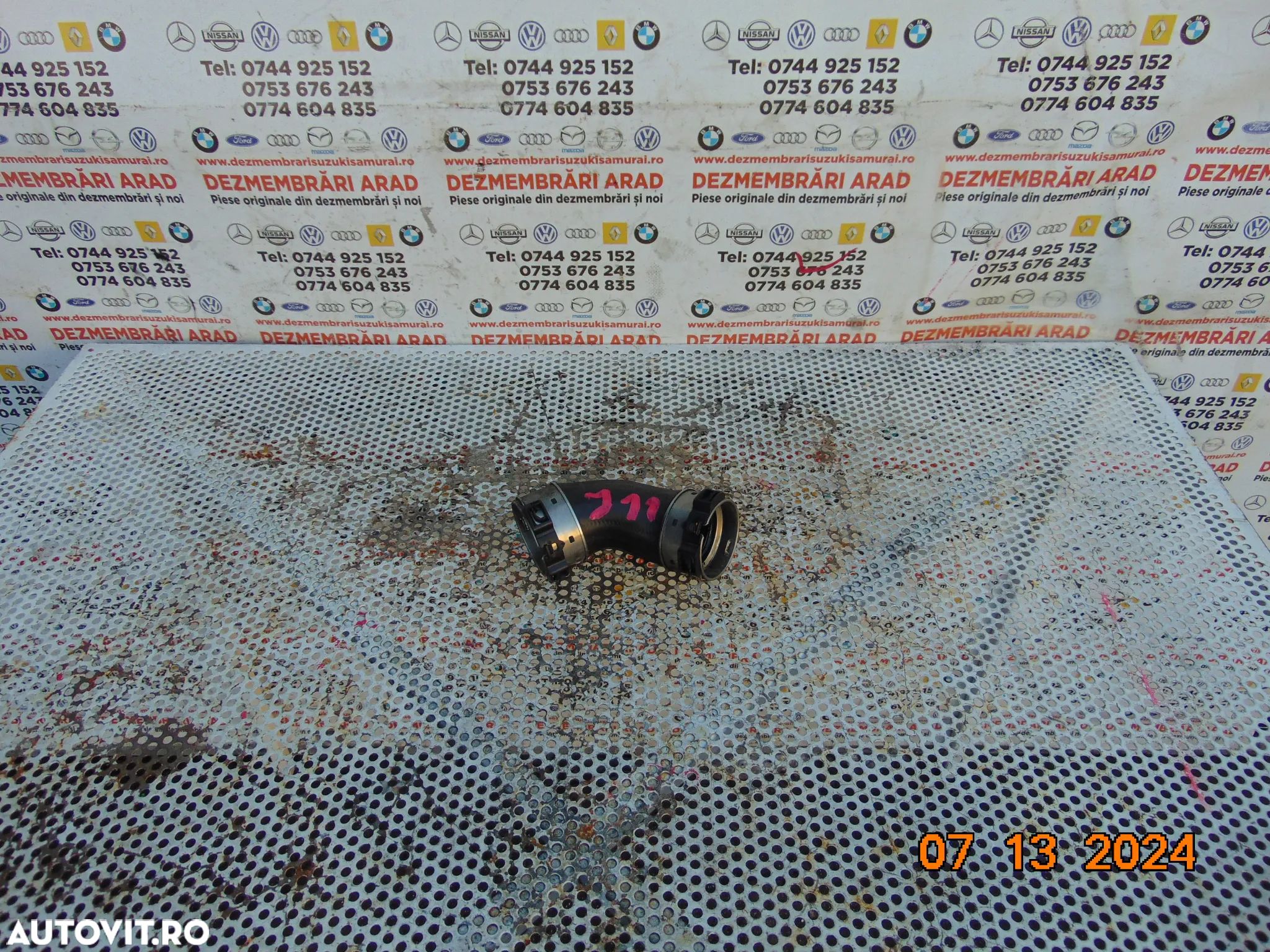 Furtun aer intercooler nissan qashqai j11 megane 4 clio kangoo renault dacia duster lodgy jokker 1,5 euro 6 - 1