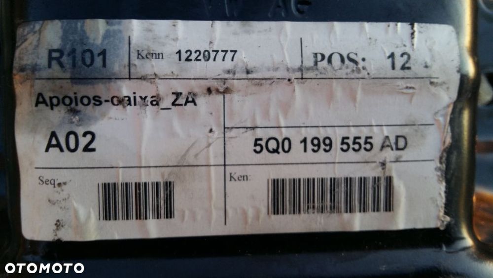 VW GOLF VII 7 2.0 TDI DSG PODUSZKA SKRZYNI BIEGÓW 5Q0199555AD - 3