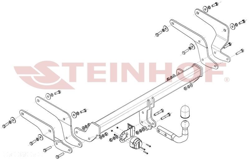 Hak Holowniczy + MODUŁ 7PIN do Toyota Rav-4 V od 12/2018 - 2