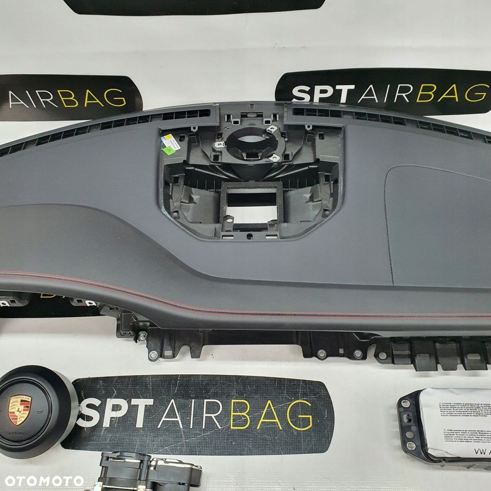 PORSCHE TARGA DESKA ROZDZIELCZA KONSOLA KOKPIT PULPIT PODUSZKI AIRBAG AIR BAG PASY KIT SET - 3