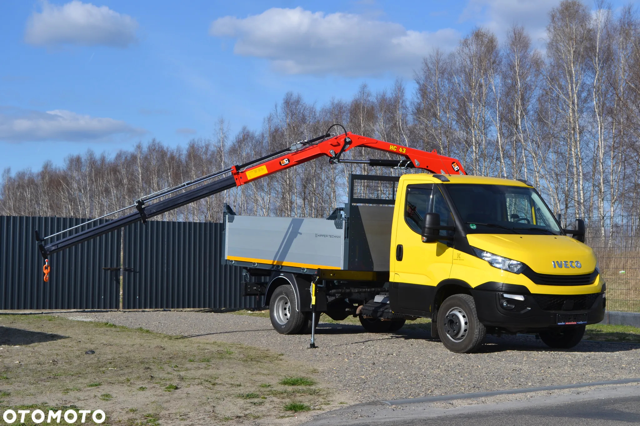 Iveco Daily 72-180 72C18 Nowy 3-stronny WYWROT Żuraw HDS Dźwig HC 45A2 Fassi Palfinger HMF Kiper Wywrotka - 16