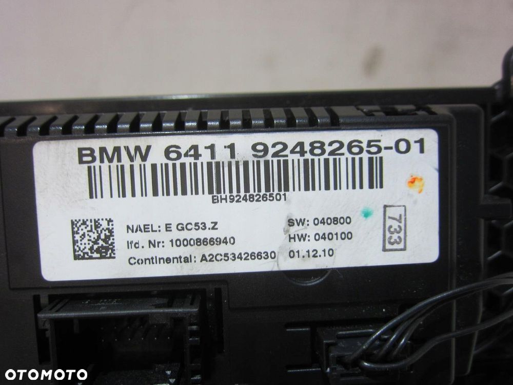 BMW X3 F25 PANEL STEROWANIA KLIMATYZACJI RADIO PODGRZEWANE FOTELE 9248265 - 10