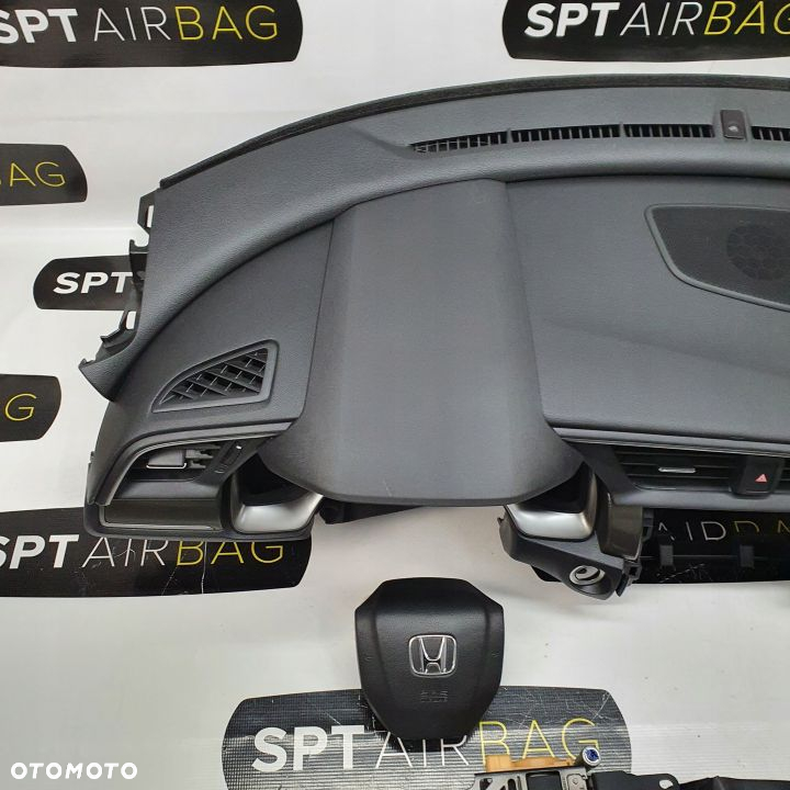 HONDA CIVIC 10 X DESKA ROZDZIELCZA KONSOLA KOKPIT PULPIT PODUSZKI AIRBAG AIR BAG PASY KIT SET - 2