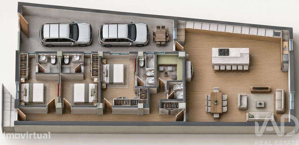 Moradia térrea T3 em Alfena de 188 m2 - Grande imagem: 3/16