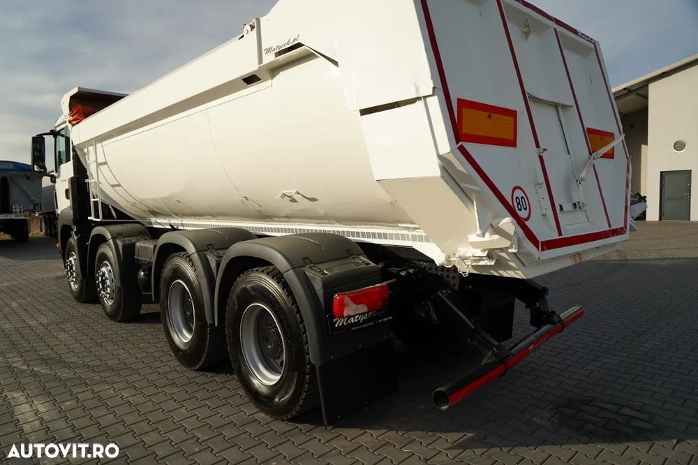 MAN TGS 35.440 / 8X4 / BASCULĂ SPATE / CLAPETĂ HIDRAULICĂ / MANUALĂ / EURO 5 - 17