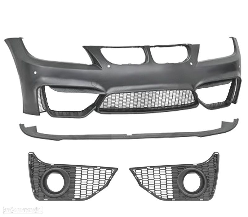 PARA-CHOQUES FRONTAL BMW E90 E91 05-08 LOOK M4 + LIP FRONTAL - 3