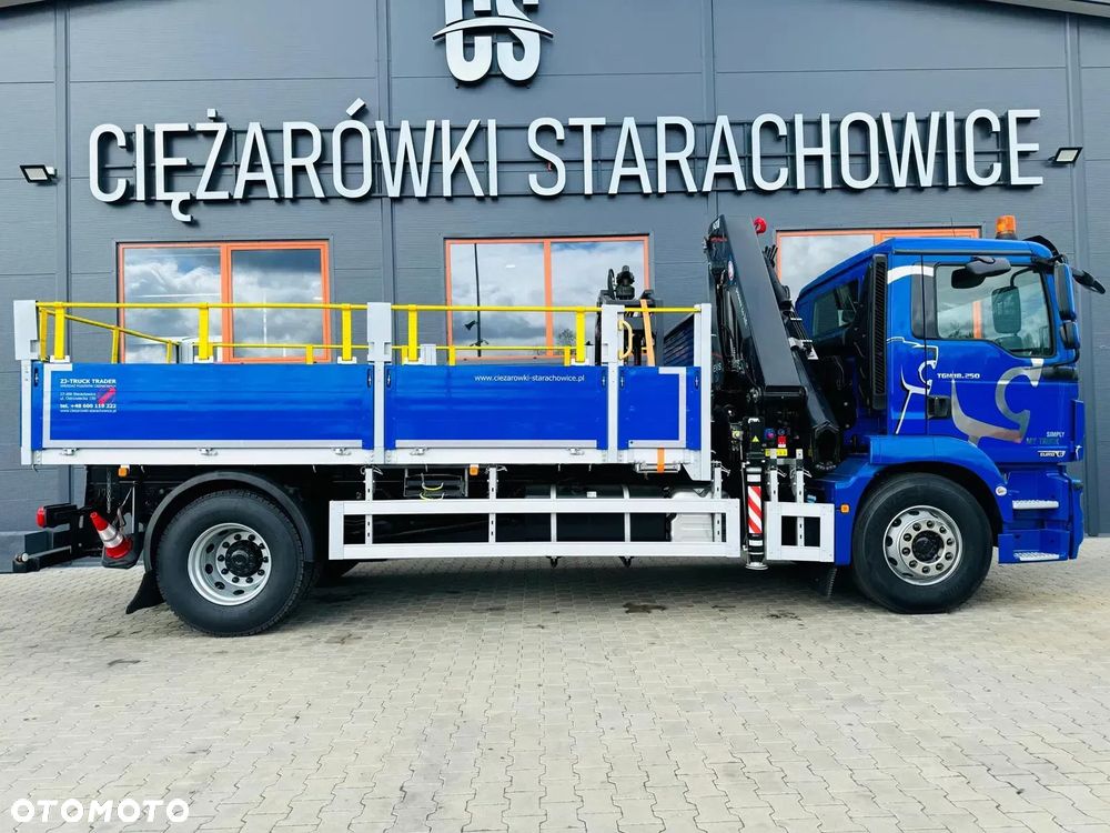 MAN MAN TGM TGL TGS 18.250 E6 // orginał. przebieg 107tys km // 4x2 // żuraw HMF 1420 K2 HDS dzwig kran crane - 8