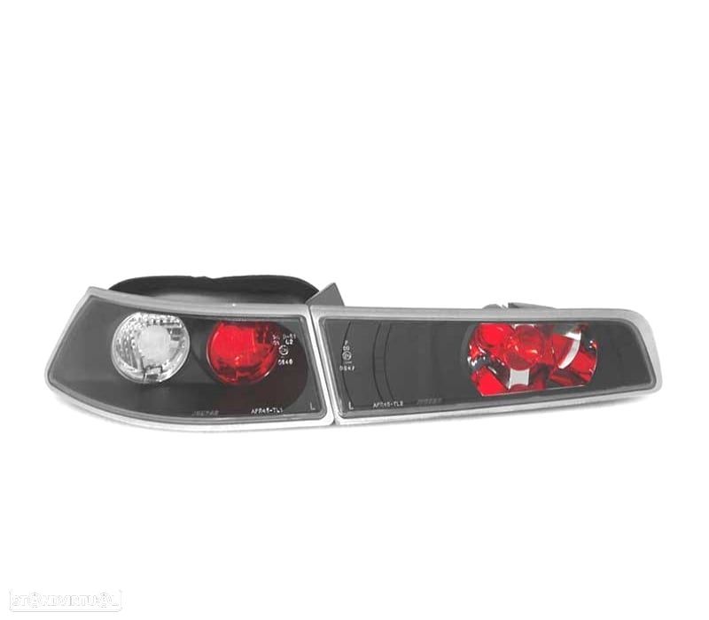 FAROLINS TRASEIROS ALFA ROMEO 145 94-01 FUNDO PRETO - 1