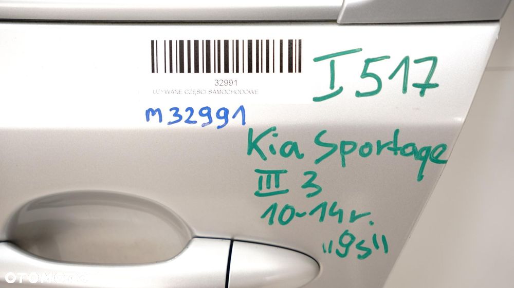 DRZWI LEWY TYŁ TYLNE KIA SPORTAGE III 10-14R 9S - 12