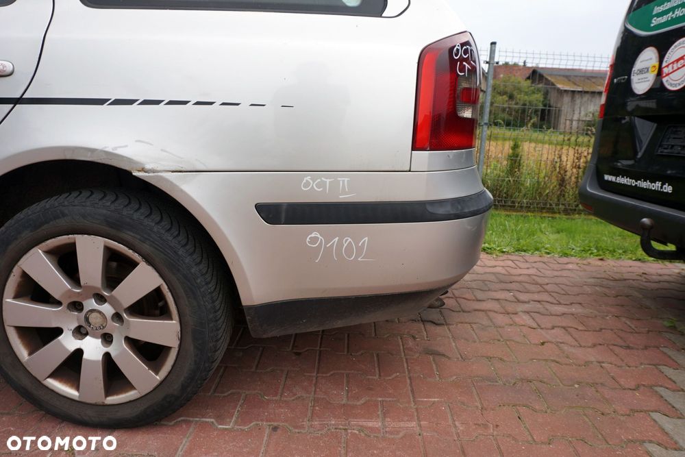 ZDERZAK TYLNY OCTAVIA II 1Z3 KOMBI 9102  SREBRNY SKODA 2004-2008 - 3