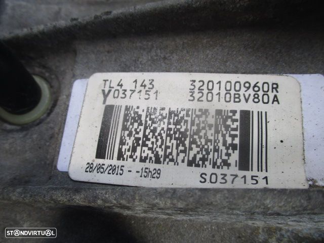 Caixa Velocidades TL4143 NISSAN JUKE 1 FASE 2 2015 1.2I 115CV 5P BRANCO GASOLINA 6V - 4