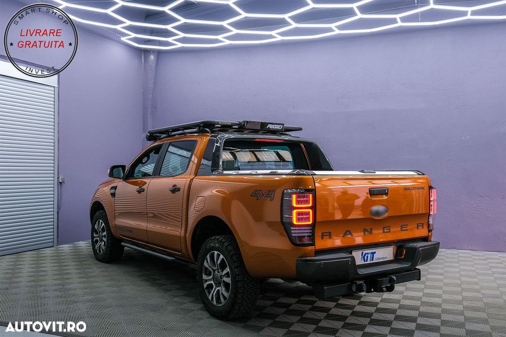 Stopuri LED Ford Ranger (2012-2018) Geam Clar cu Semnal Dinamic- livrare gratuita - 18