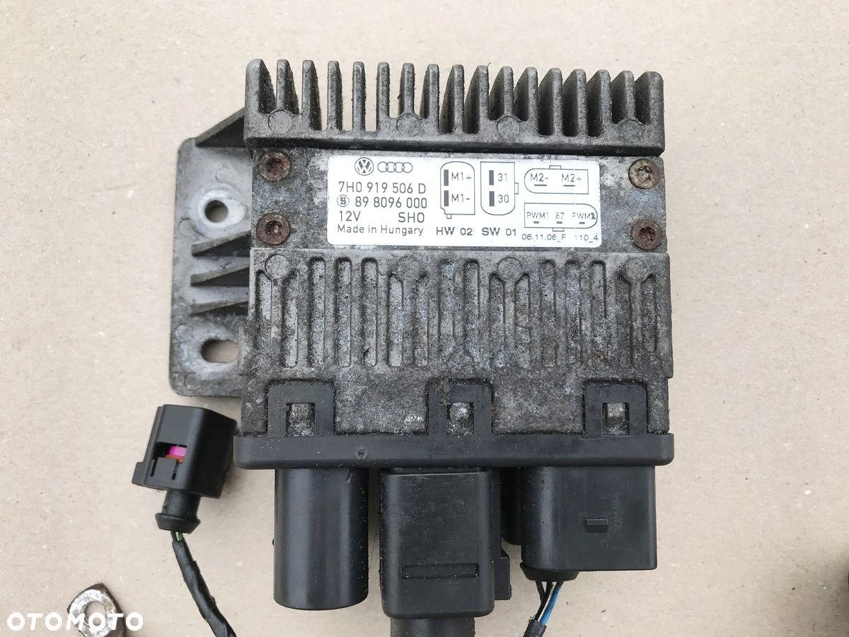 CZĘŚCI WŁĄCZNIK STEROWNIK WENTYLATORÓW MODUŁ VW T5 LIFT TRANSPORTER MULTIVAN CARAVELLE 7H0919506D - 2