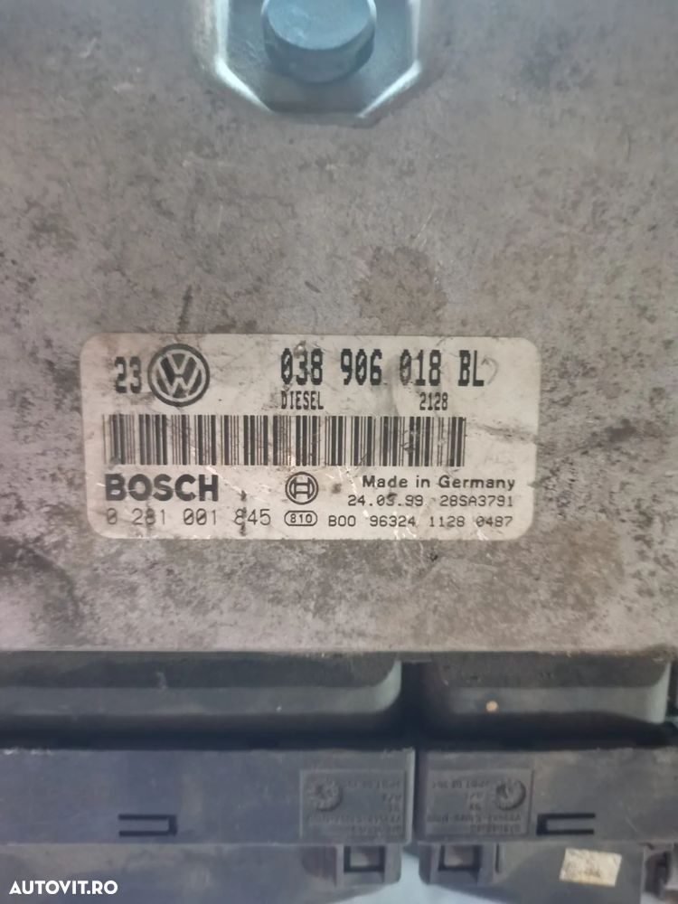 ECU / Calculator Motor VW Bora 1.9 TDI AGR 90CP 1998 - 2005 Cod piesa : 038906018BL / 038 906 018 BL / 0281001 - 2