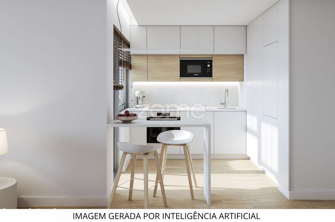 Apartamento T2 novo, com terraço, em Aldoar. - Grande imagem: 5/15