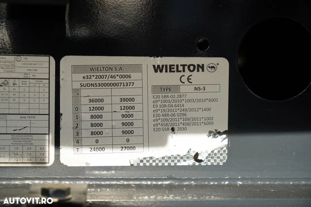 Wielton CORTINĂ / STANDARD / SAF - 25