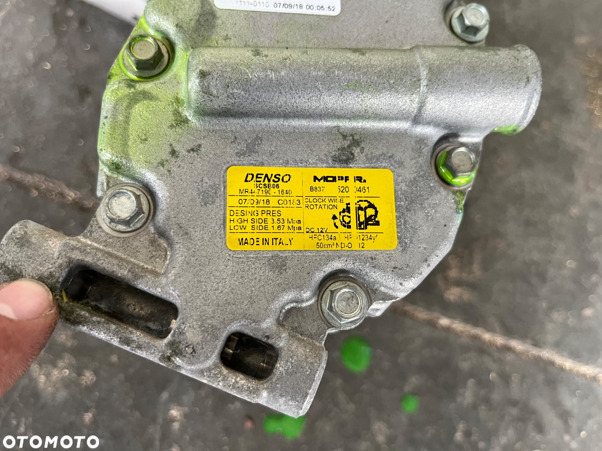 Sprężarka kompresor klimatyzacji Fiat 500 1.2 - 4