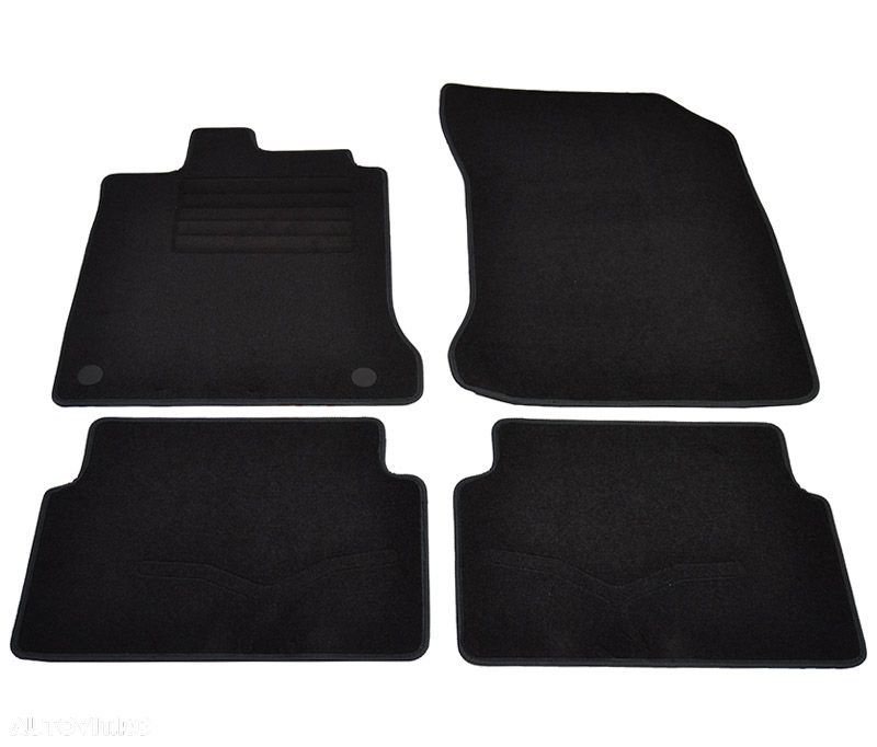 Covorase mocheta Renault Laguna 3 5USI/SW 10/2007- Negru, set de 4 bucati - 1