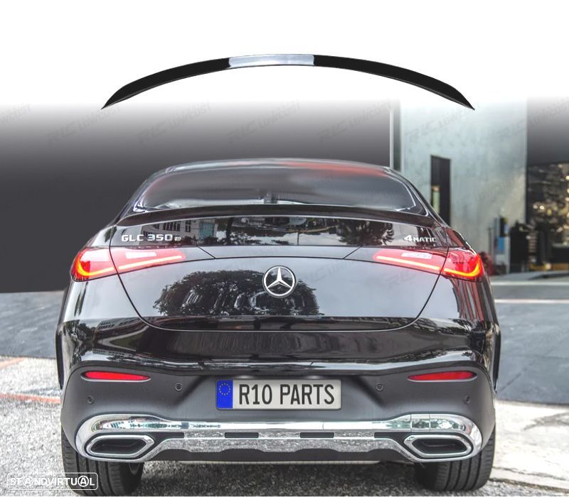 AILERON SPOILER MERCEDES GLC C254 24- LOOK AMG PRETO BRILHANTE - 1