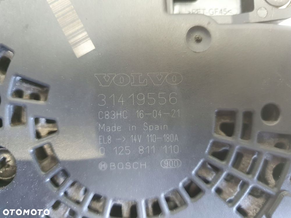 ALTERNATOR Volvo V70 III XC70 II 2.4 D5 _ 31419556 Alternator Oryginał - 2